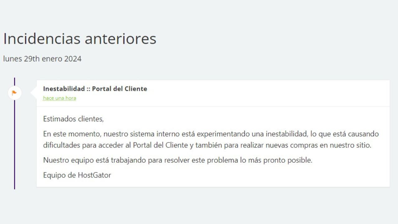 Problemas con Hostgator Usuarios reportan dificultades en el acceso al Portal del Cliente y nuevas compras