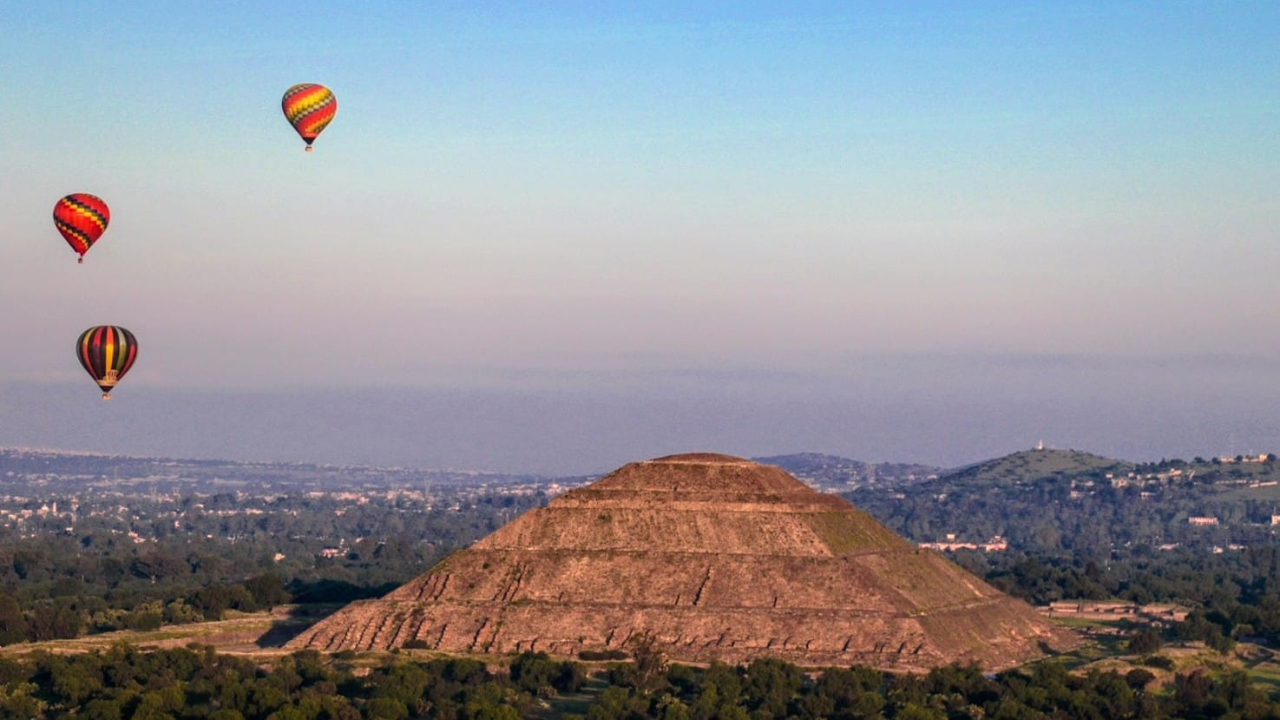 Emite Secretaría de Cultura y Turismo recomendaciones para volar de manera segura en globo aerostático en el Valle de Teotihuacán
