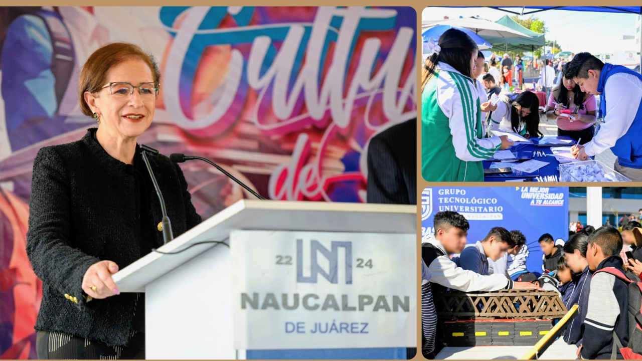 Inaugura la alcaldesa de Naucalpan Angélica Moya Festival Educativo Municipal 2024 Por una Cultura de Paz