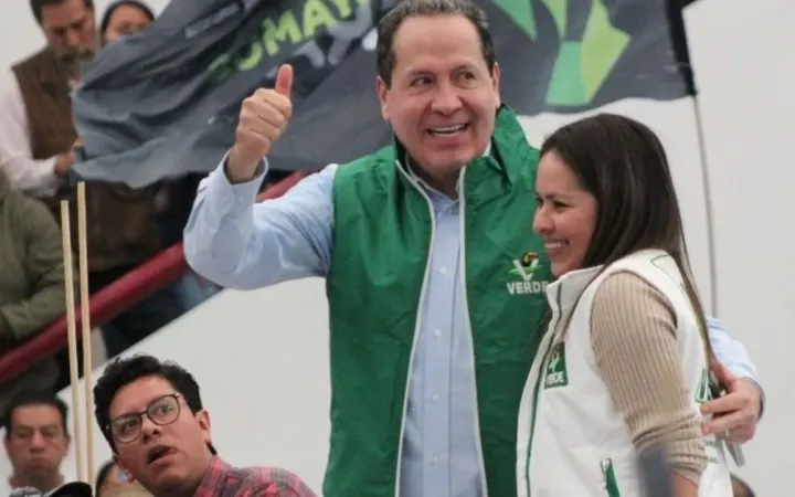 Eruviel Ávila formalizó su adhesión al PVEM ante más de 10 mil simpatizantes desde Ecatepec