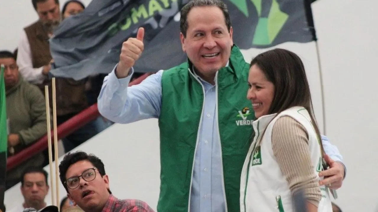 Eruviel Ávila formalizó su adhesión al PVEM ante más de 10 mil simpatizantes desde Ecatepec
