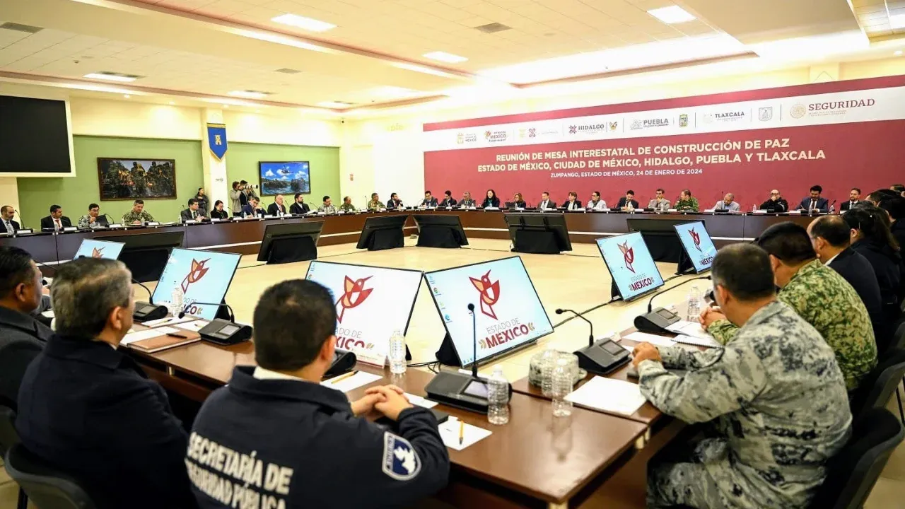 Realizan Mesa de Paz Interestatal Edomex, CDMX, Hidalgo, Puebla y Tlaxcala