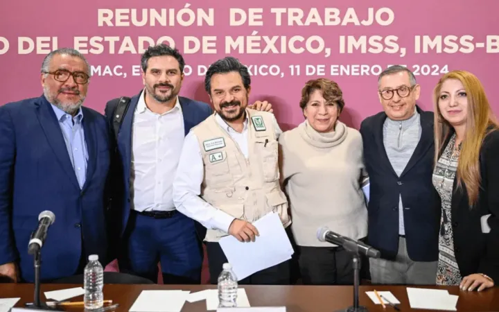 Zoé Robledo y Delfina Gómez analizan proyecto de Federalización del Estado de México al modelo IMSS-Bienestar
