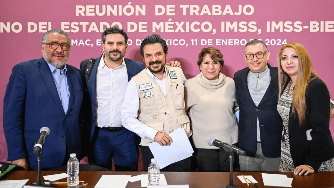 Zoé Robledo y Delfina Gómez analizan proyecto de Federalización del Estado de México al modelo IMSS-Bienestar