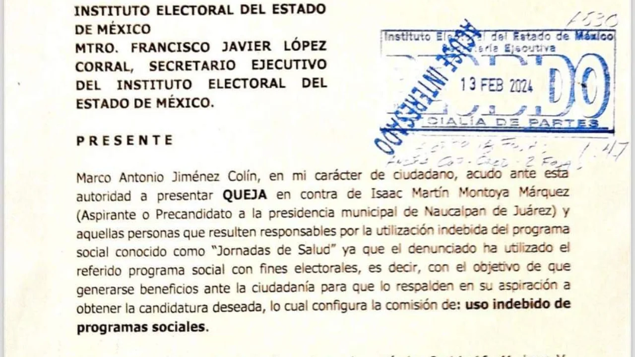 Nuevas denuncias ahora de morenistas se suman al acumulado de agravios del legislador Isaac Montoya por candidatura de Naucalpan