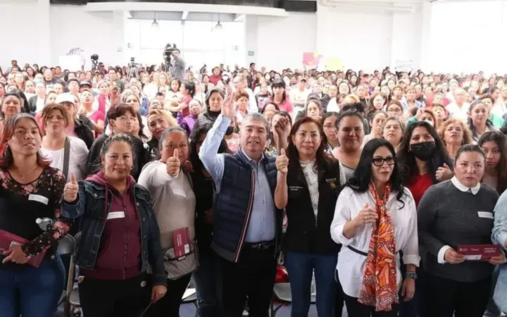 A cinco meses del Gobierno de Delfina Gómez Álvarez, 650 mil mexiquenses están inscritas en el programa Mujeres con Bienestar