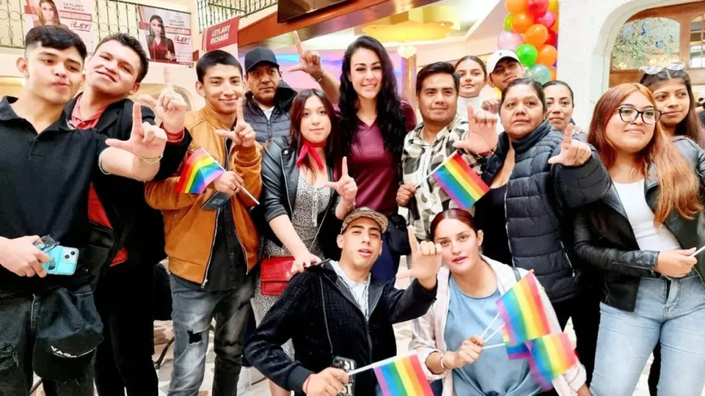 Comunidad LGBTTTIQ+, da total respaldo a Leylany Richard en Atizapán de Zaragoza