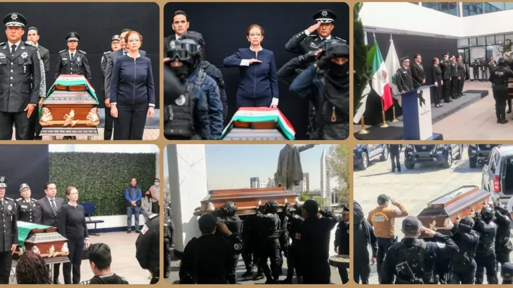 Despiden en Naucalpan a comandante César Hernández, falleció en cumplimiento del deber