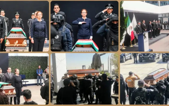 Despiden en Naucalpan a comandante César Hernández, falleció en cumplimiento del deber