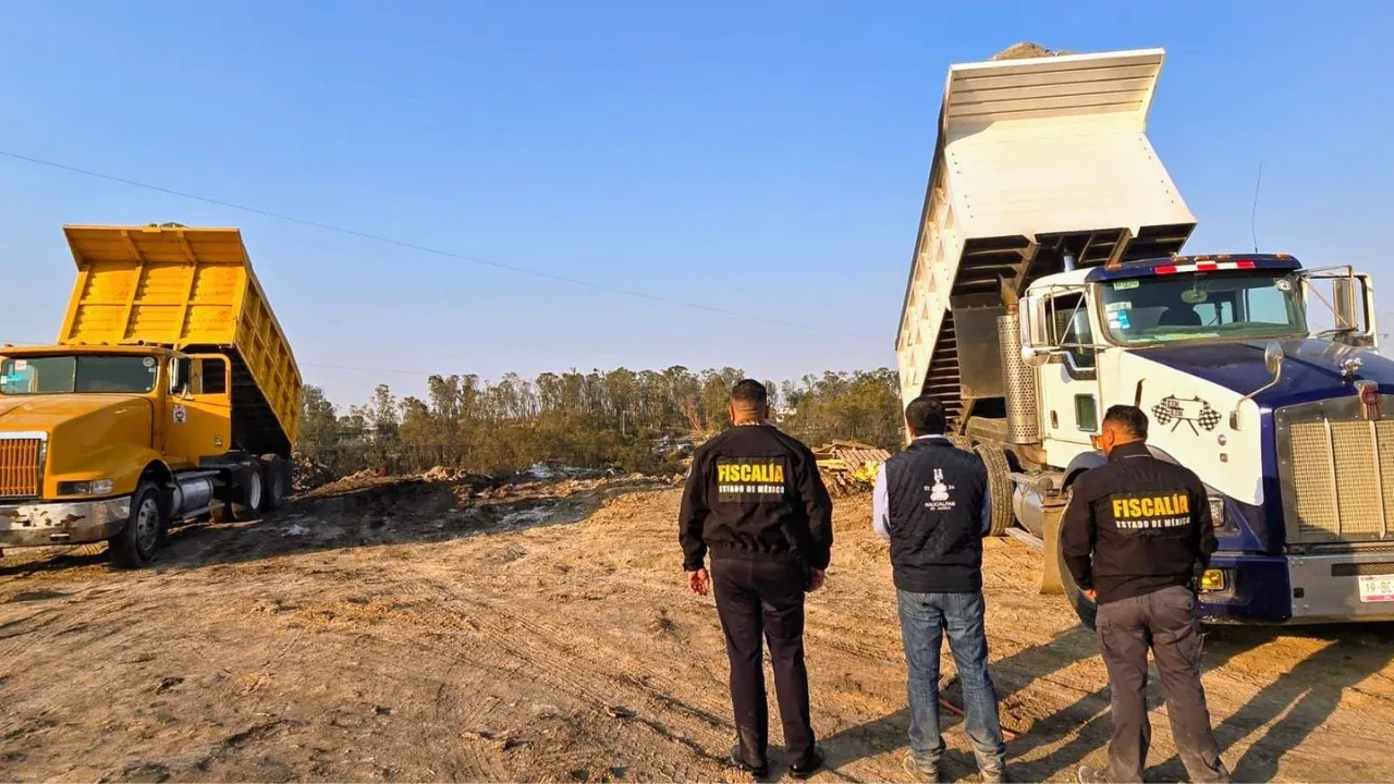 Detienen a tres por delitos contra el ambiente y quebrantamiento de sellos en Ejido de Santiago Occipaco municipio de Naucalpan