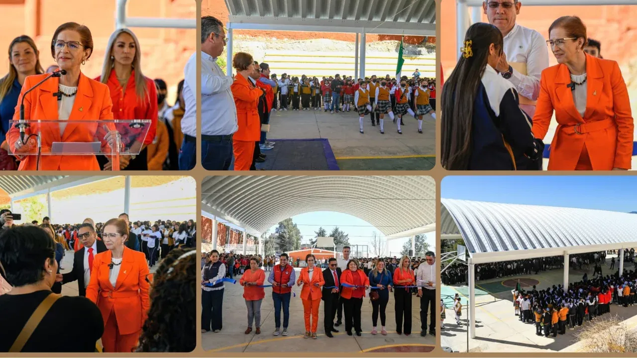 Entrega Angélica Moya Arcotecho en Secundaria de Naucalpan
