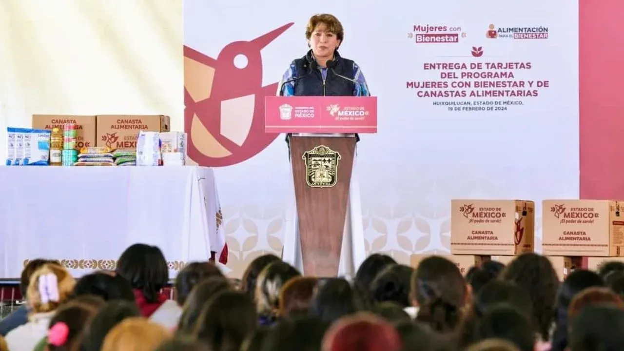 Entrega la gobernadora Delfina Gómez 9 mil tarjetas “Mujeres Con Bienestar” en Huixquilucan