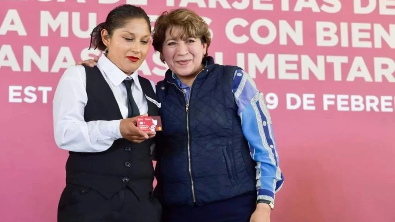 Entrega la gobernadora Delfina Gómez 9 mil tarjetas “Mujeres Con Bienestar” en Huixquilucan