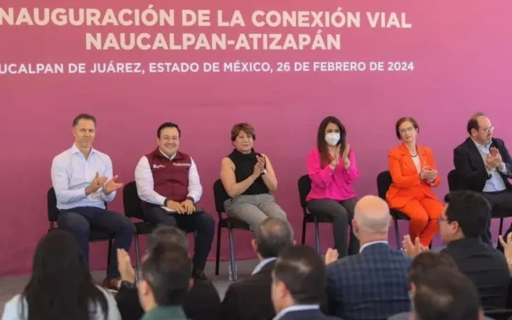 Inaugura la Gobernadora Delfina Gómez la Vialidad de Interconexión Naucalpan-Atizapán