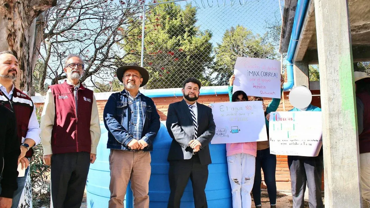 Ponen en operación sistema de Captación de Agua de lluvia en Centro Educativo de Tlalnepantla