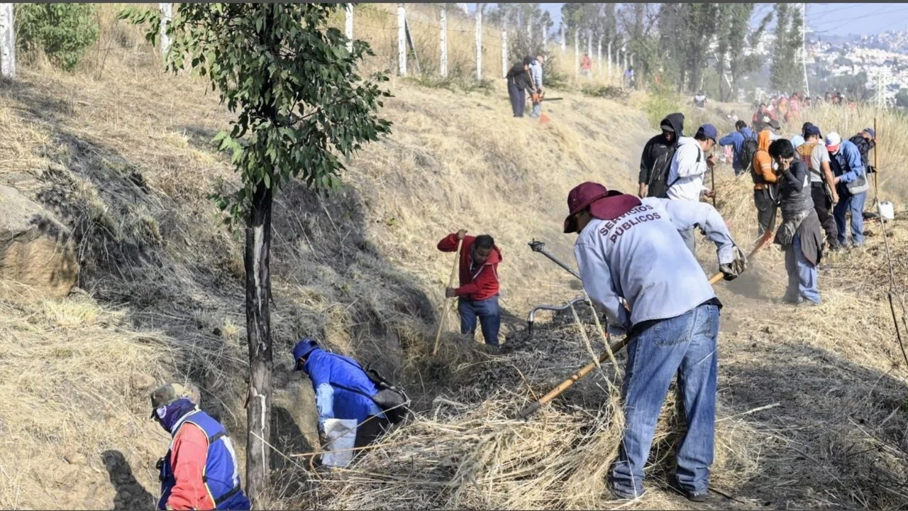 Realizan Segunda Jornada de Limpieza de Cerro de Moctezuma en Naucalpan