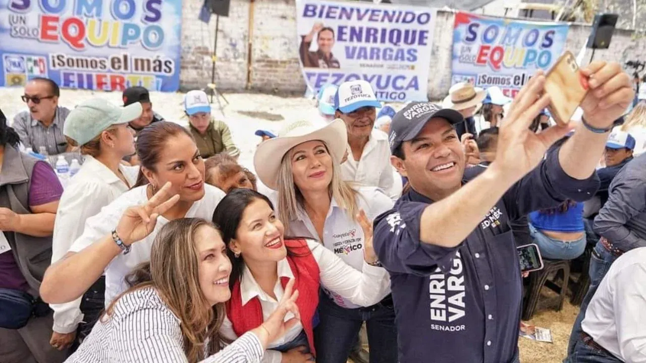 Enrique Vargas confió en volver a ganar la región de Tezoyuca para la Coalición Fuerza y Amor por México
