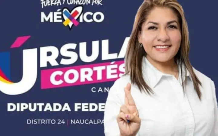 La candidata de la Coalición Fuerza y Amor Por México al Distrito Electoral Federal N0.024, Úrsula Cortés descartó postulación inelegible