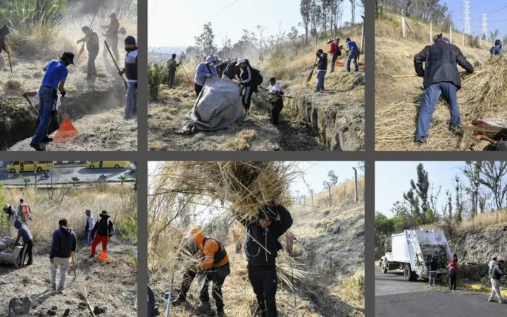 Realizan Segunda Jornada de Limpieza de Cerro de Moctezuma en Naucalpan