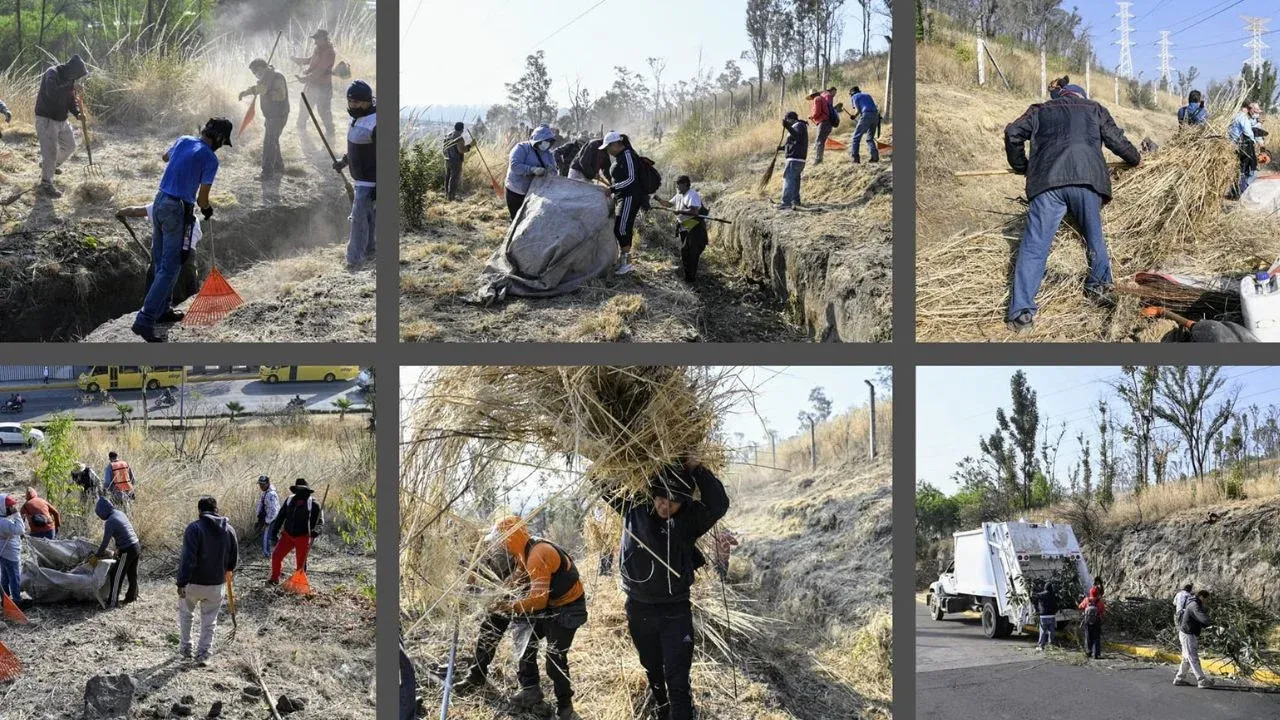 Realizan Segunda Jornada de Limpieza de Cerro de Moctezuma en Naucalpan