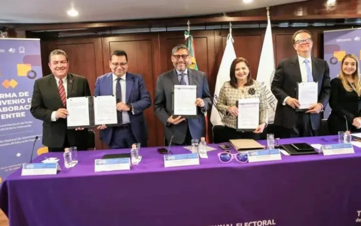 TEPJF y la ANUIES signan convenio para realizar actividades académicas de formación y profesionalización