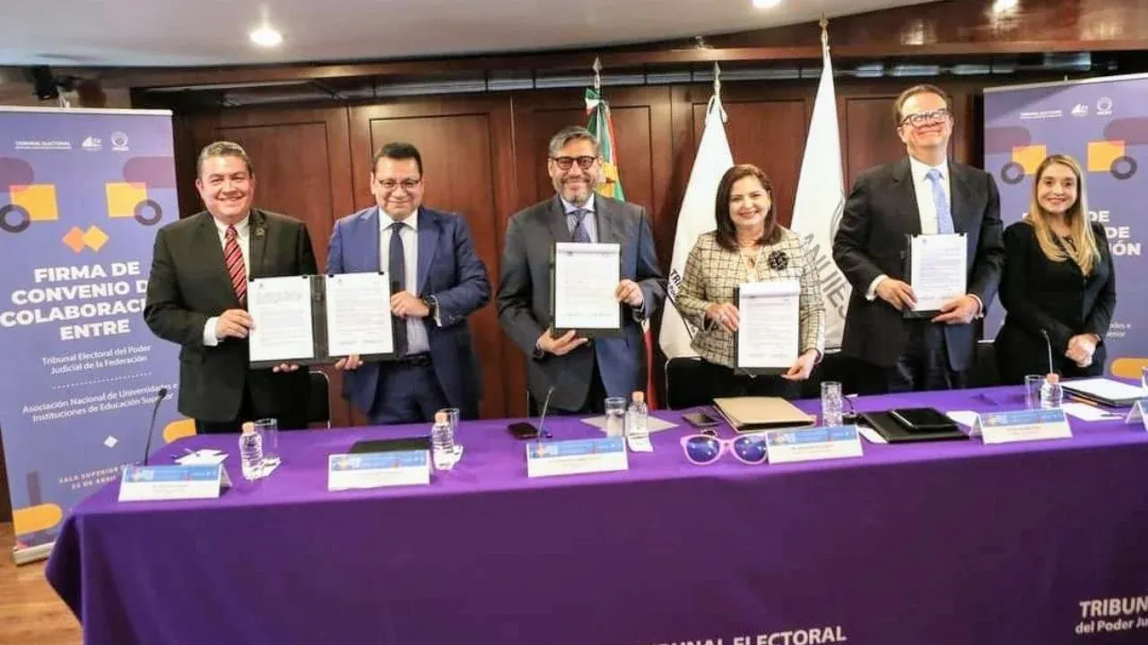 TEPJF y la ANUIES signan convenio para realizar actividades académicas de formación y profesionalización