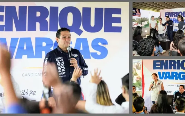Angélica Moya y Enrique Vargas dialogan con jóvenes para frenar destrucción de morena