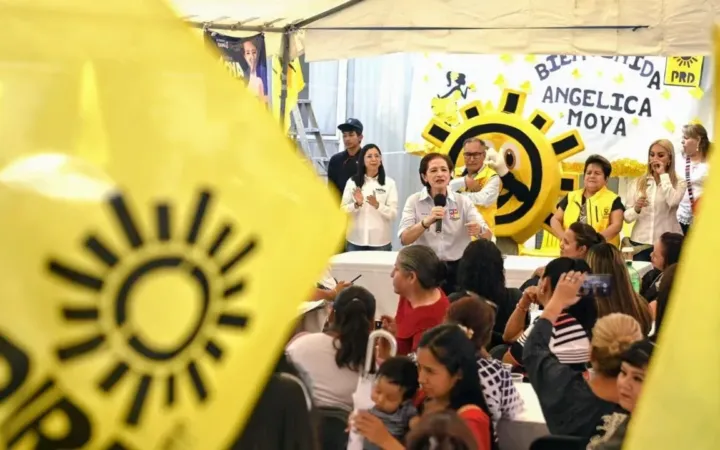 Confirman perredistas de Naucalpan apoyo total a Angélica Moya, rumbo al 2 de junio