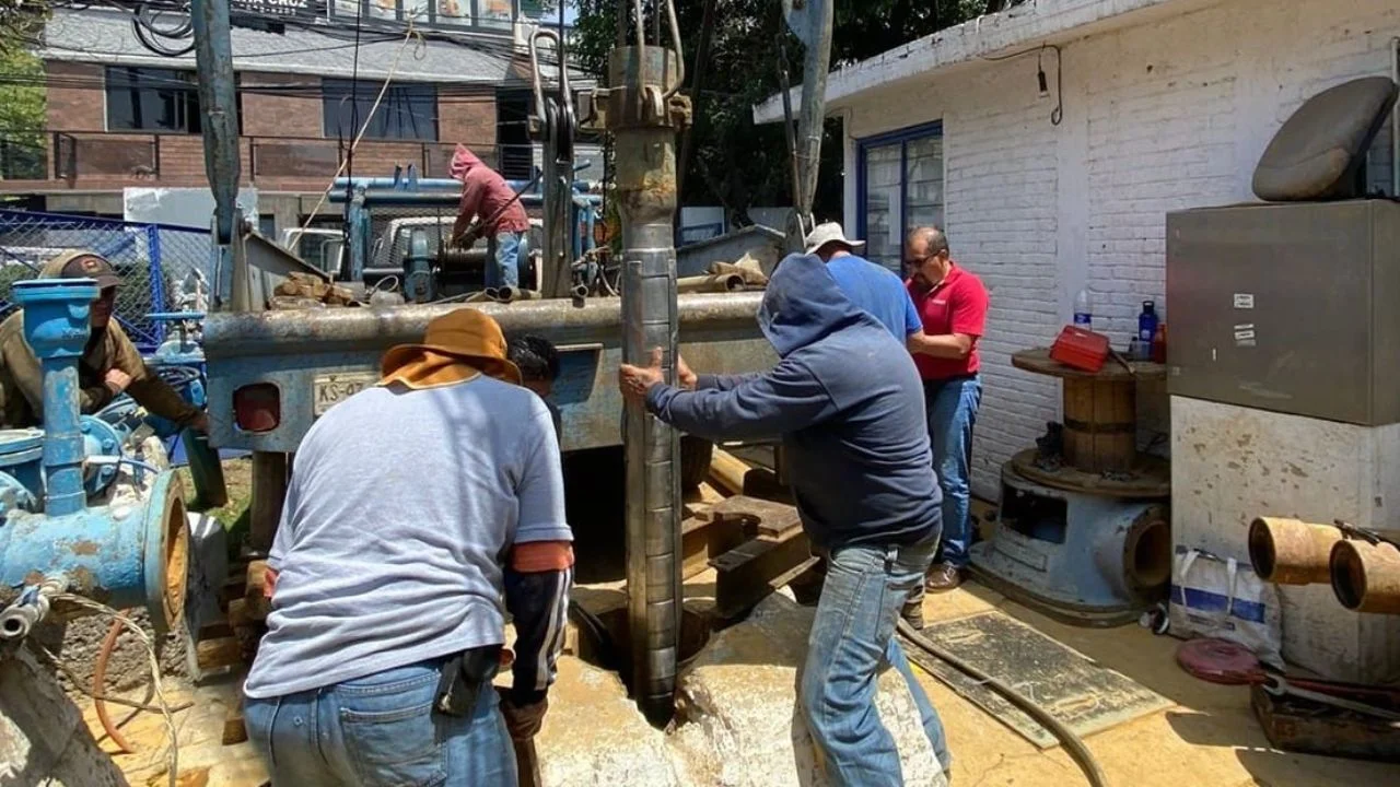 Reparados el Pozo Santa Cruz Del Monte y la Planta de Bombeo Diplomáticos en Naucalpan