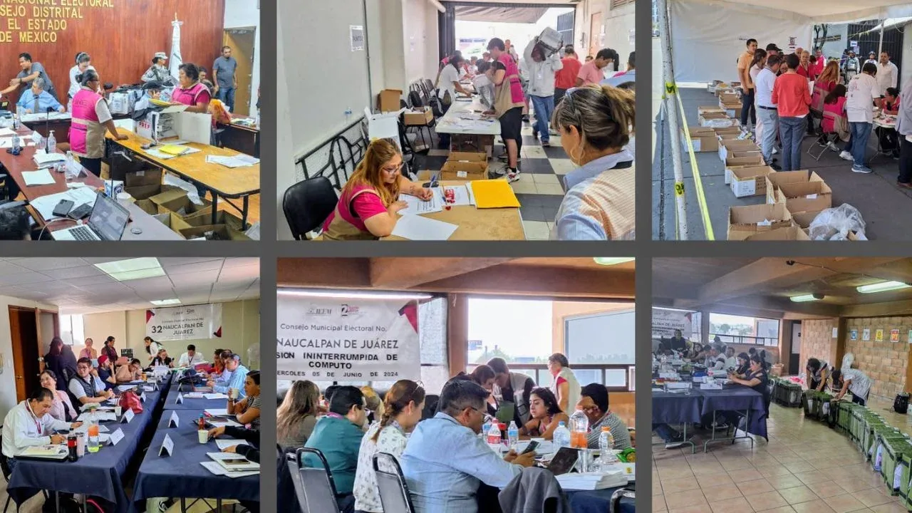 Mantienen en Naucalpan sesión ininterrumpida de Cómputos Distritales Federal, local y municipal de elección del 2 de junio