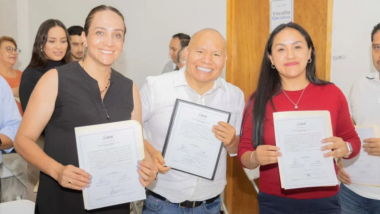 Raciel Pérez Cruz recibe constancia de mayoría que lo acredita como Presidente Municipal electo de Tlalnepantla