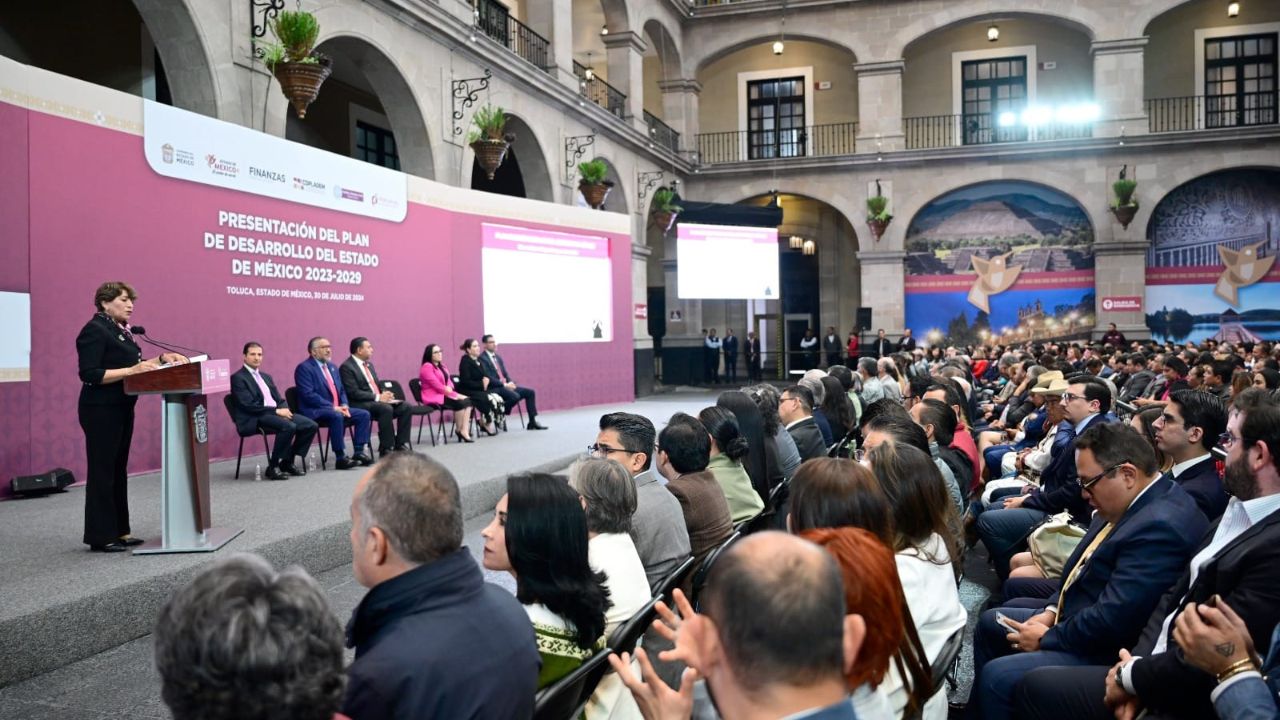 Gobernadora Delfina Gómez Álvarez presenta el Plan de Desarrollo del Edomex Mandato del Pueblo para el Cambio