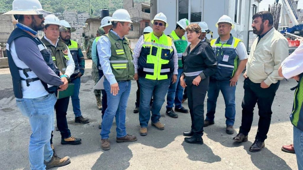 Supervisa Gobernadora Delfina Gómez Álvarez obras del Trolebús Santa Martha - Chalco