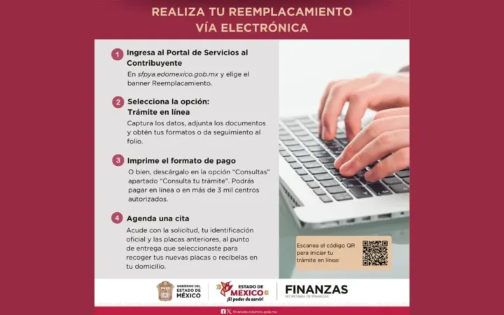 Invita GEM a realizar el reemplacamiento vehicular vía electrónica