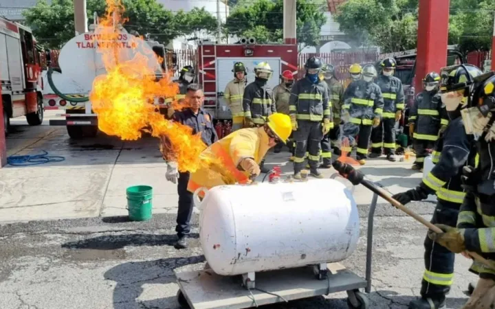 Participa Cruz Roja Mexicana en capacitación sobre prevención, control y combate de incendios