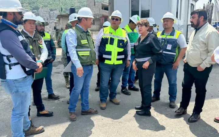 Supervisa Gobernadora Delfina Gómez Álvarez obras del Trolebús Santa Martha - Chalco