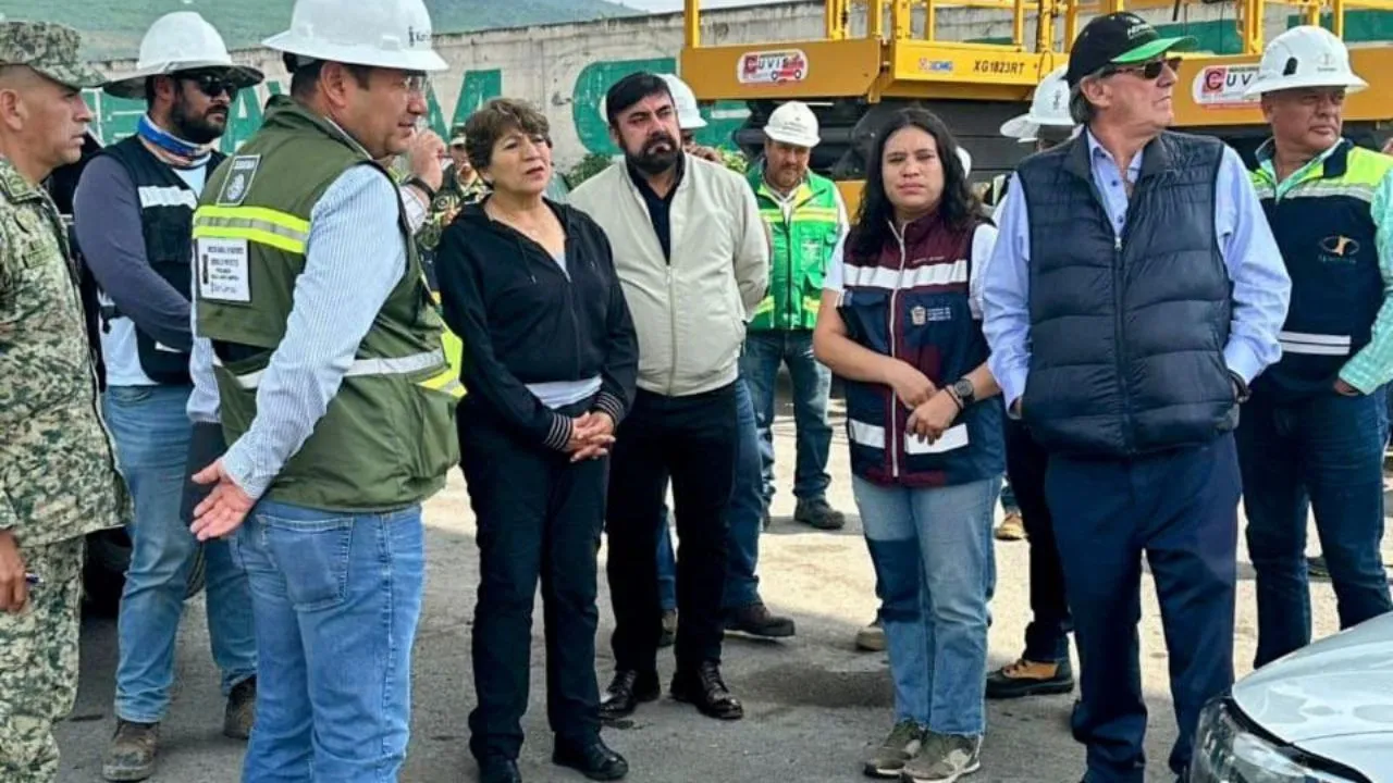 Supervisa Gobernadora Delfina Gómez Álvarez obras del Trolebús Santa Martha - Chalco