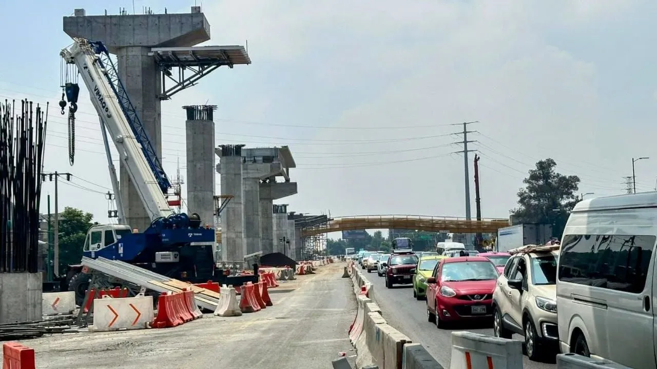 Supervisa Gobernadora Delfina Gómez Álvarez obras del Trolebús Santa Martha - Chalco
