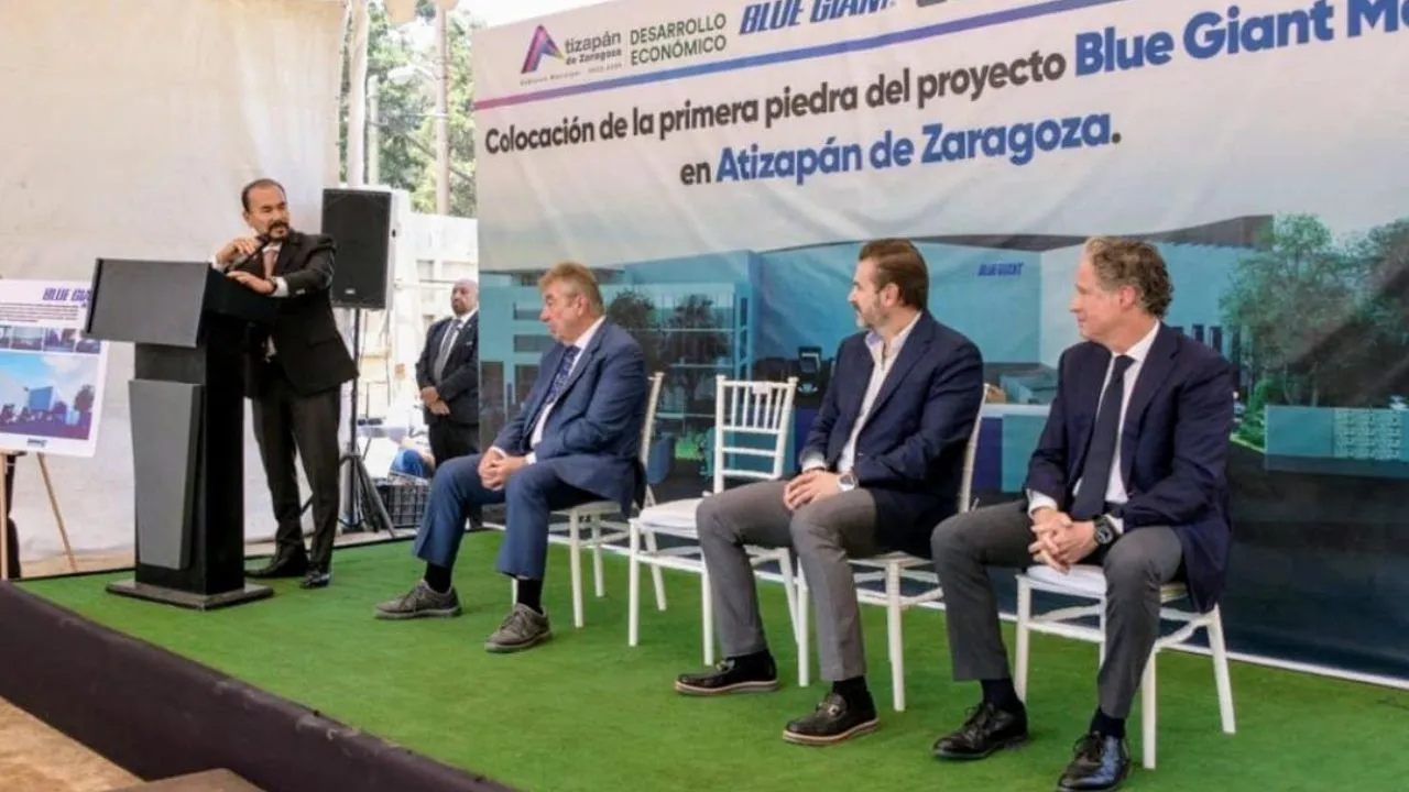 Muestran confianza industriales en Atizapán de Zaragoza; Pedro Rodríguez da bienvenida a empresa Blue Giant México