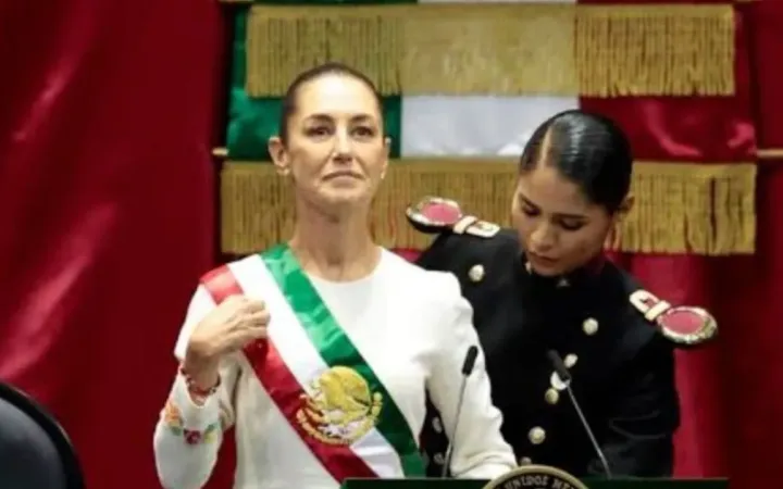 Olivas resalta asunción de la Primera Mujer Presidenta de Mexico Claudia Sheinbaum Pardo