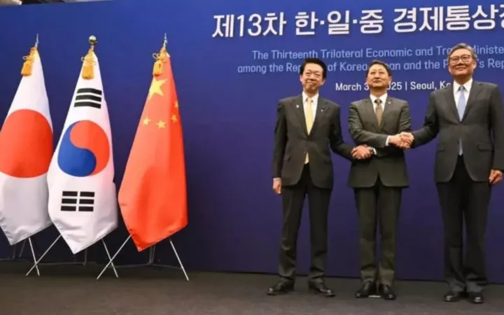 China, Japón y Corea del Sur se alían contra los aranceles de EE. UU.