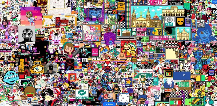 Wplace dibujar el mundo a un pixel literalmente