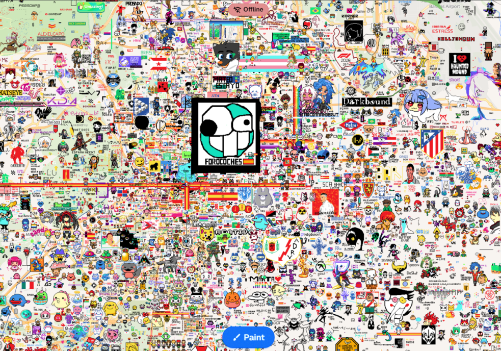 Wplace: dibujar el mundo a un pixel… ¡literalmente!