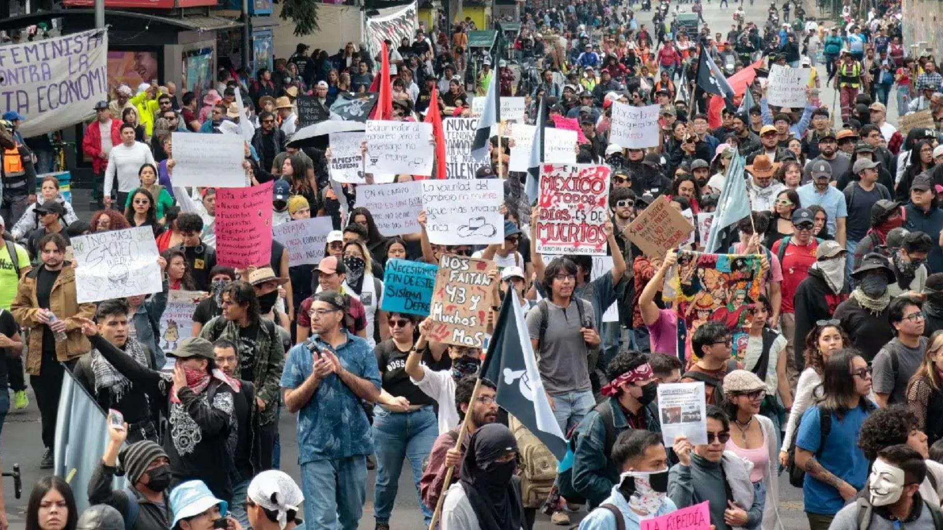 La manifestación del 15 de noviembre la Generación Z irrumpe en la vida pública de México
