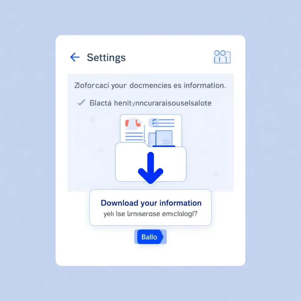  Herramienta oficial para descargar tu información de Messenger