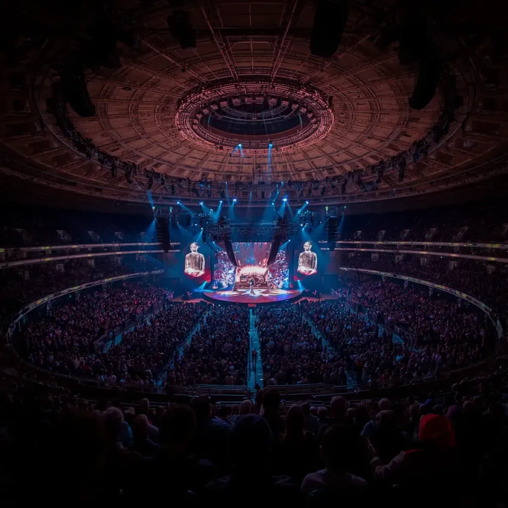 Concierto masivo en el Palacio de los Deportes con el recinto lleno