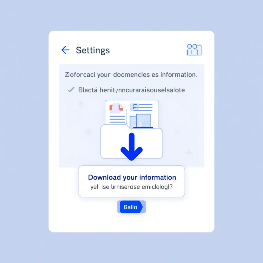  Herramienta oficial para descargar tu información de Messenger