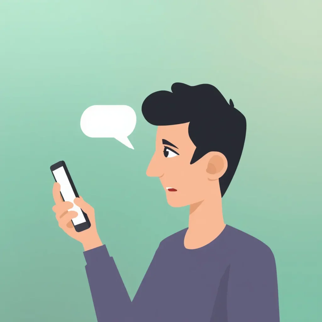 ilustraciondigitallimpiadeunapersonamirandosusmensajes Centrando La Nota Recuperar mensajes de WhatsApp sin copia de seguridad en el teléfono
