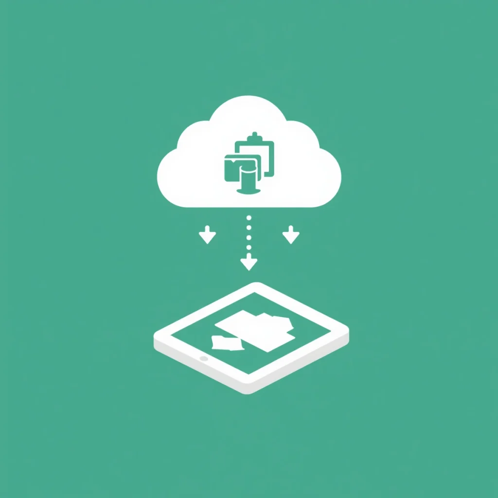 ilustracionminimalistadeuniconodenube Centrando La Nota Restaurar fotos y videos de WhatsApp desde la copia de seguridad en la nube.