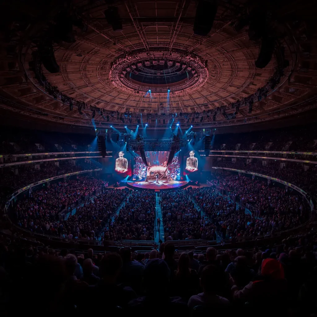 Concierto masivo en el Palacio de los Deportes con el recinto lleno